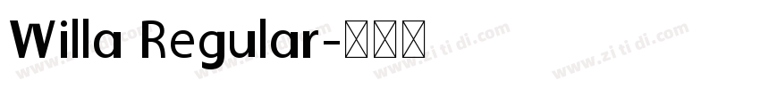 Willa Regular字体转换